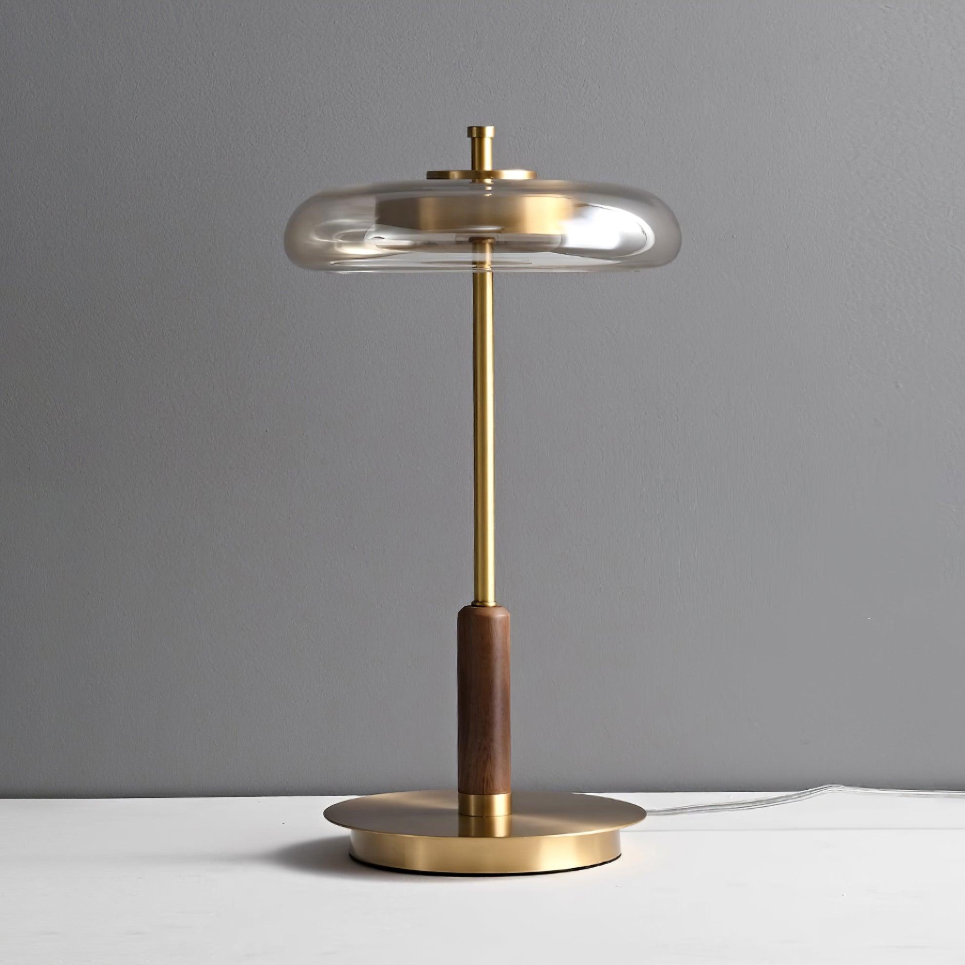 Redondo Amber Glass Table Lamp