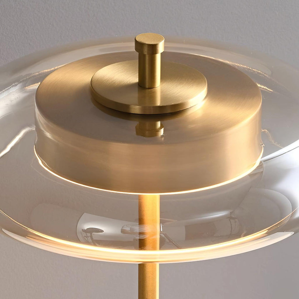 Redondo Amber Glass Table Lamp