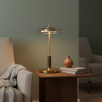 Redondo Amber Glass Table Lamp