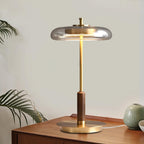 Redondo Amber Glass Table Lamp