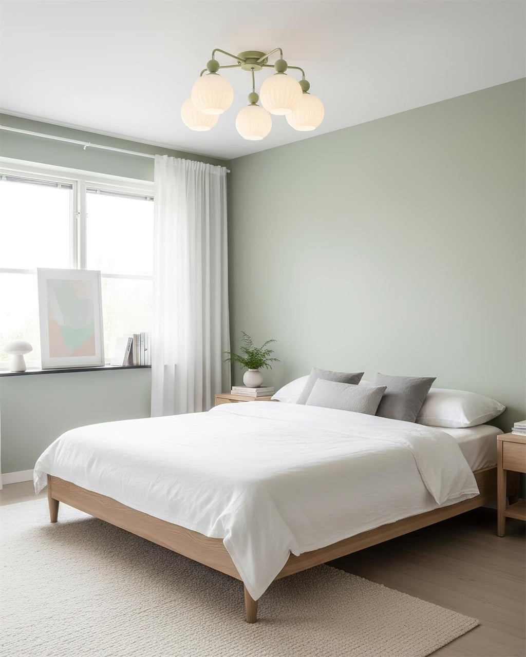 Renee Multi- Light Ribbed Glass Chandelier