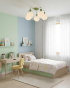 Renee Multi- Light Ribbed Glass Chandelier