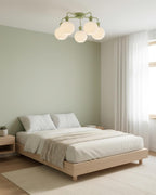 Renee Multi- Light Ribbed Glass Chandelier