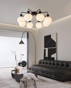 Renee Multi- Light Ribbed Glass Chandelier