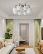 Renee Multi- Light Ribbed Glass Chandelier