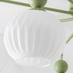 Renee Multi- Light Ribbed Glass Chandelier