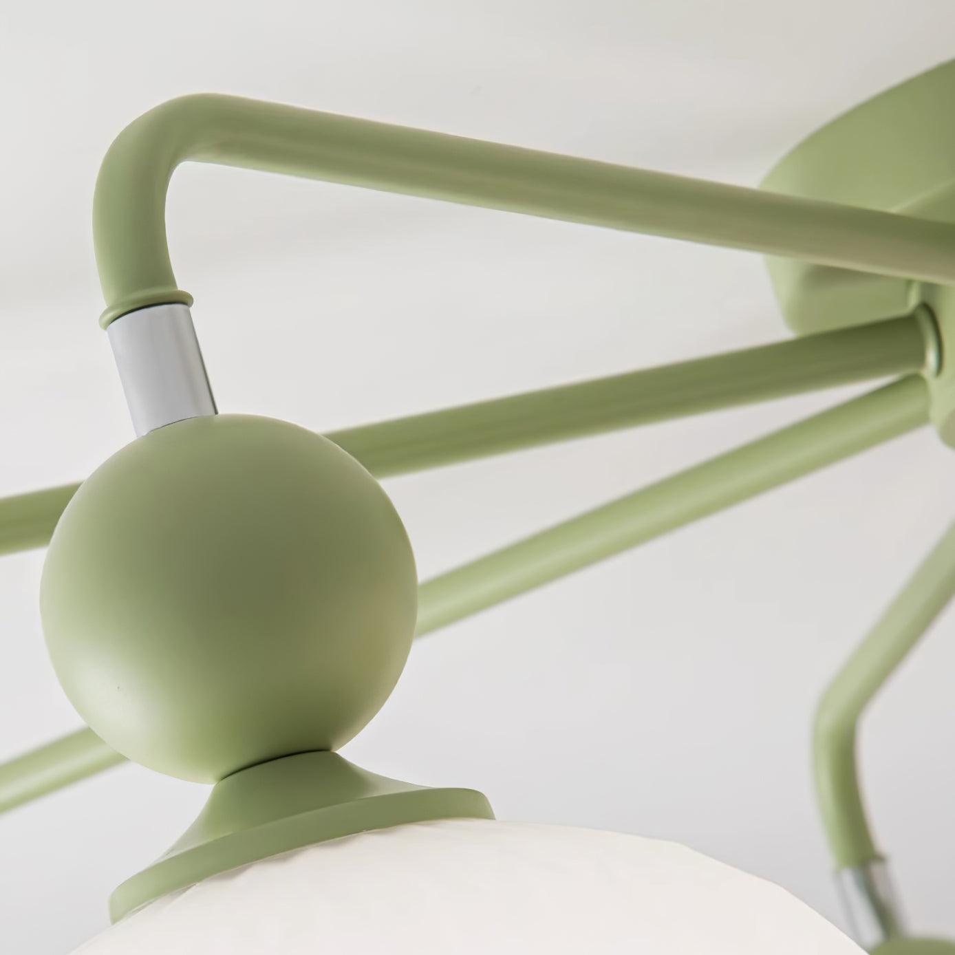 Renee Multi- Light Ribbed Glass Chandelier