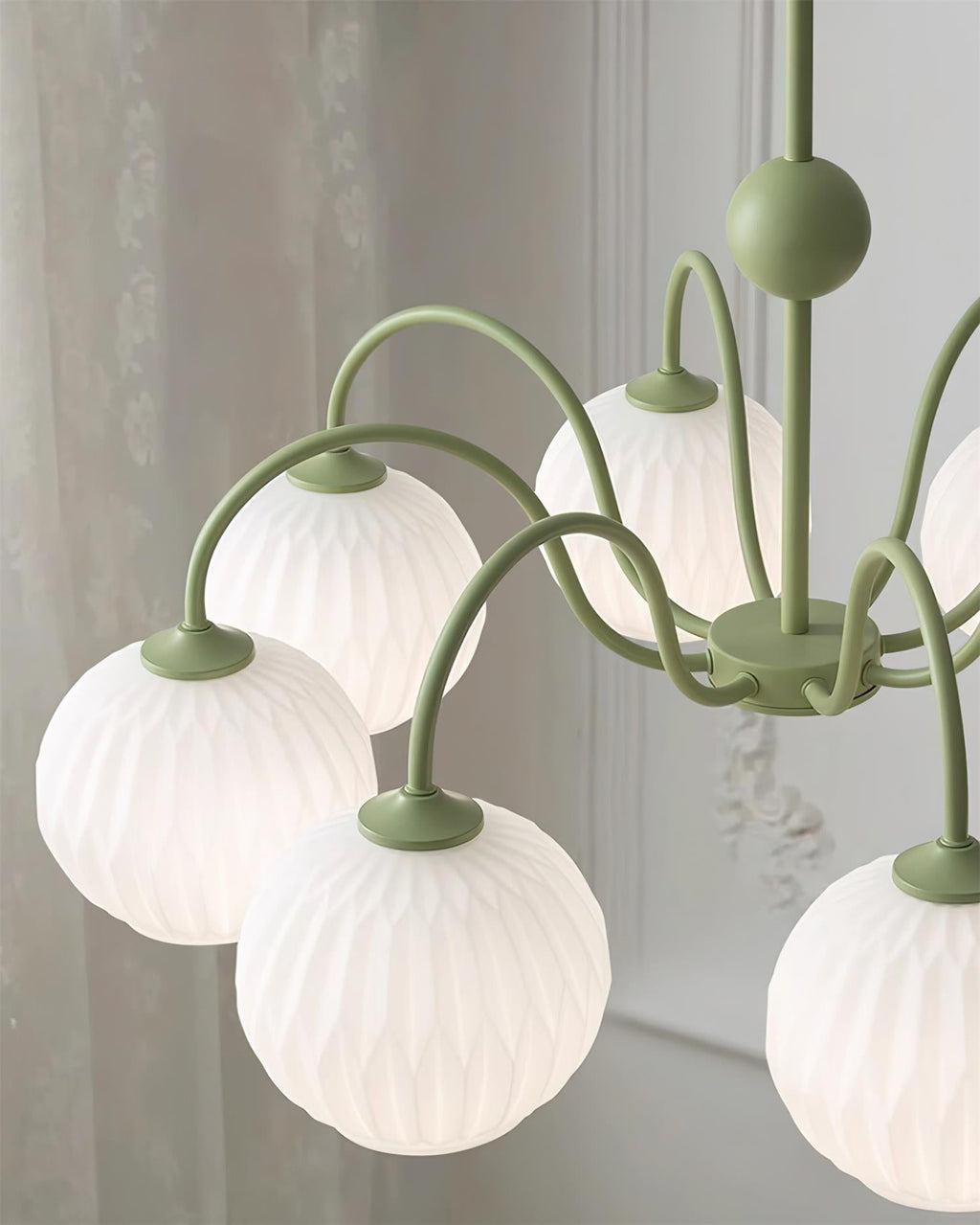 Renee Ribbed Glass Branch Chandelier