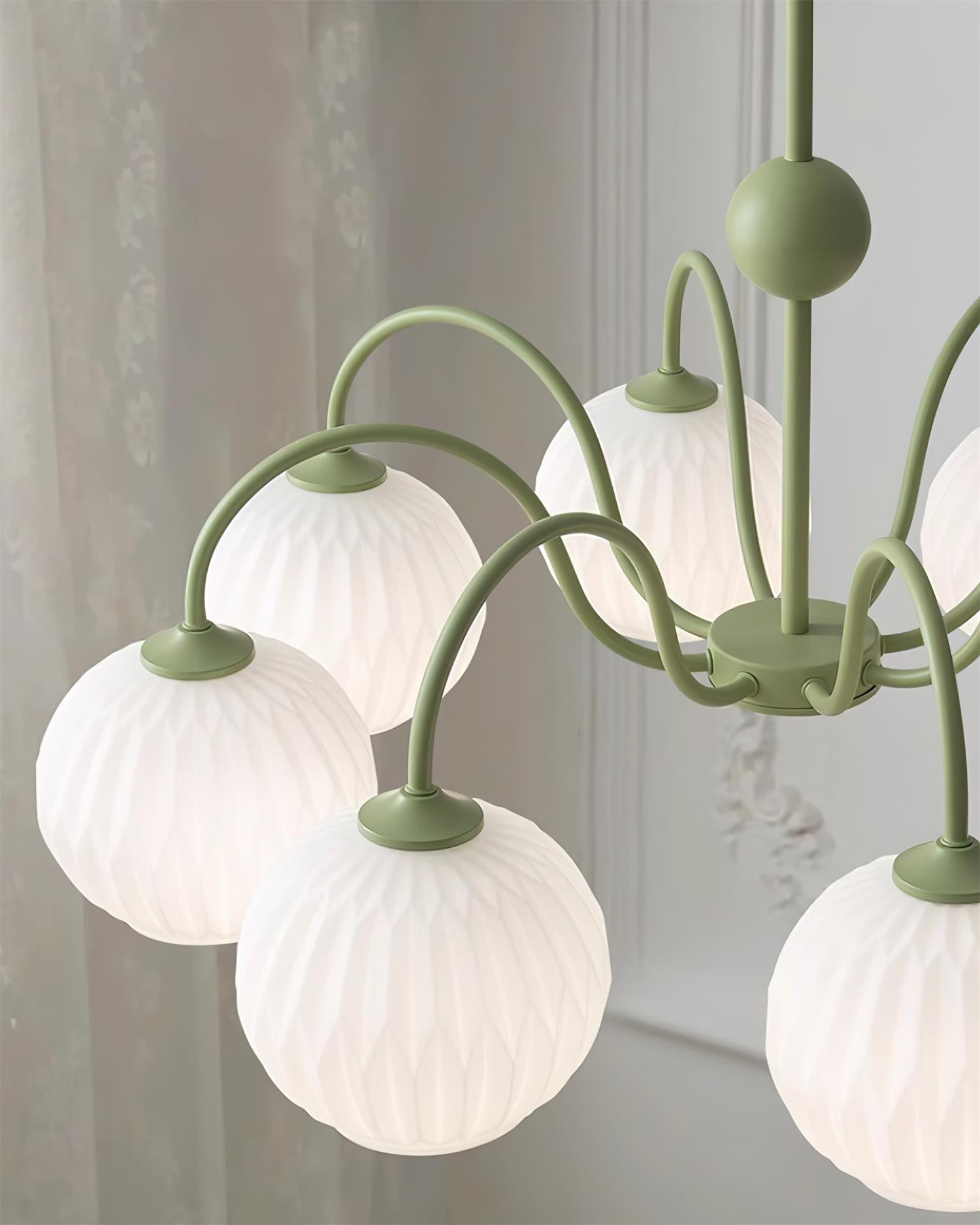 Renee Ribbed Glass Branch Chandelier