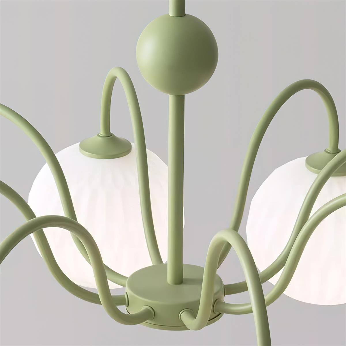 Renee Ribbed Glass Branch Chandelier