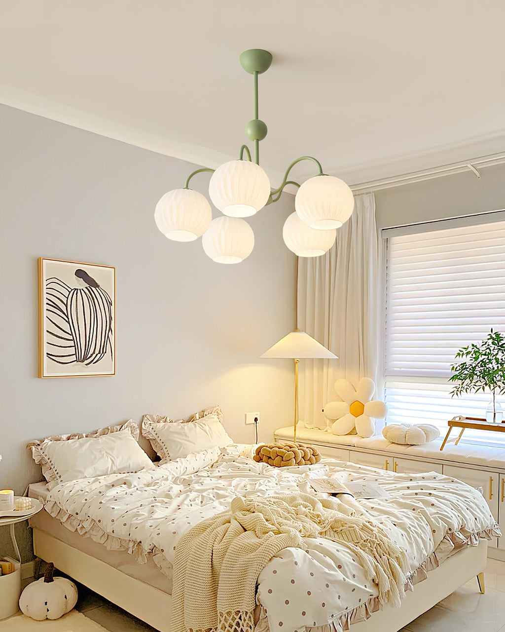 Renee Ribbed Glass Branch Chandelier