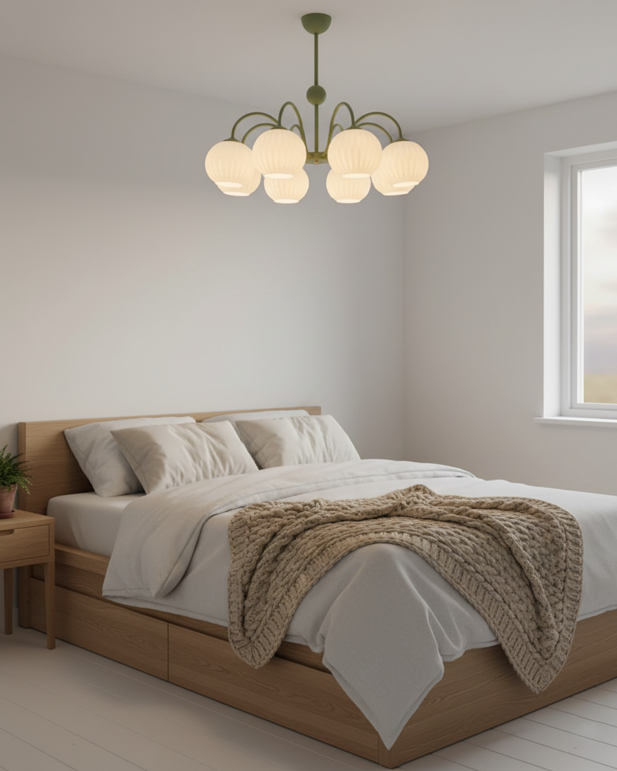 Renee Ribbed Glass Branch Chandelier