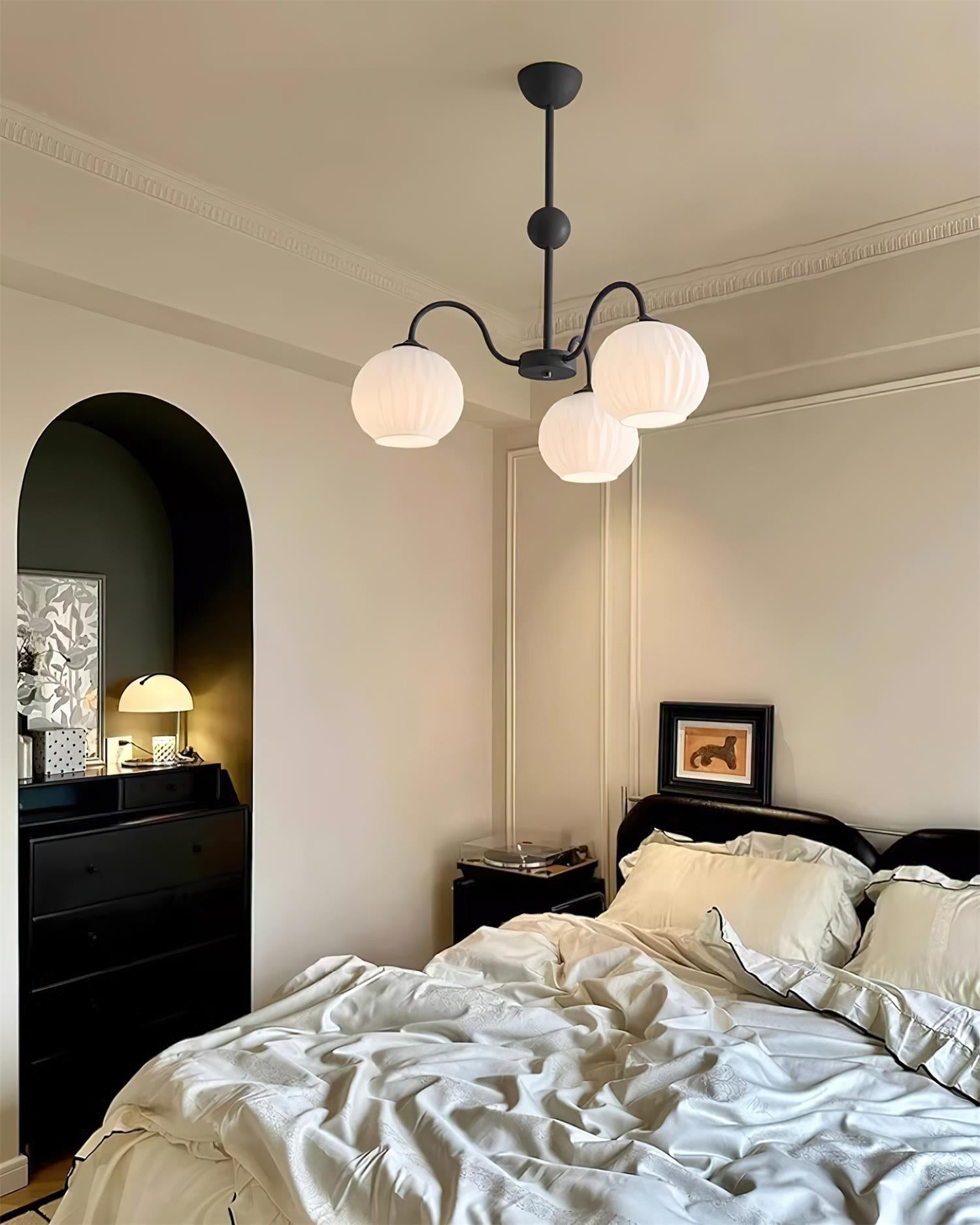 Renee Ribbed Glass Branch Chandelier
