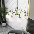 Renee Ribbed Glass Branch Chandelier