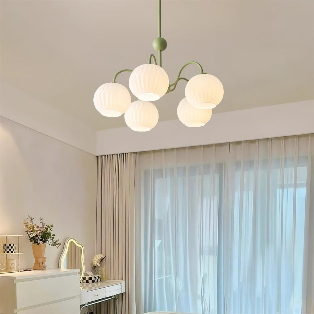 Renee Ribbed Glass Branch Chandelier