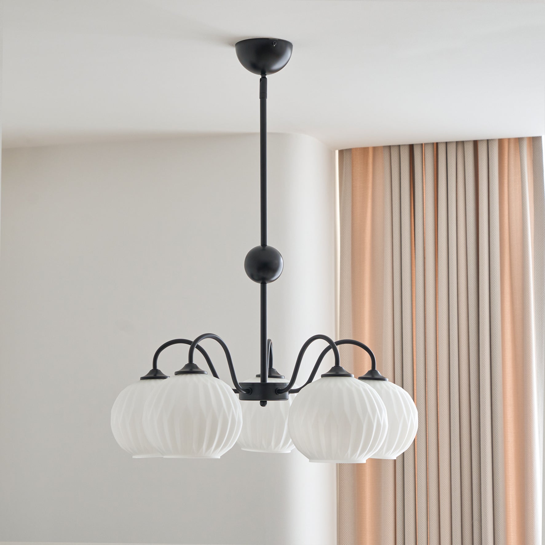Renee Ribbed Glass Branch Chandelier
