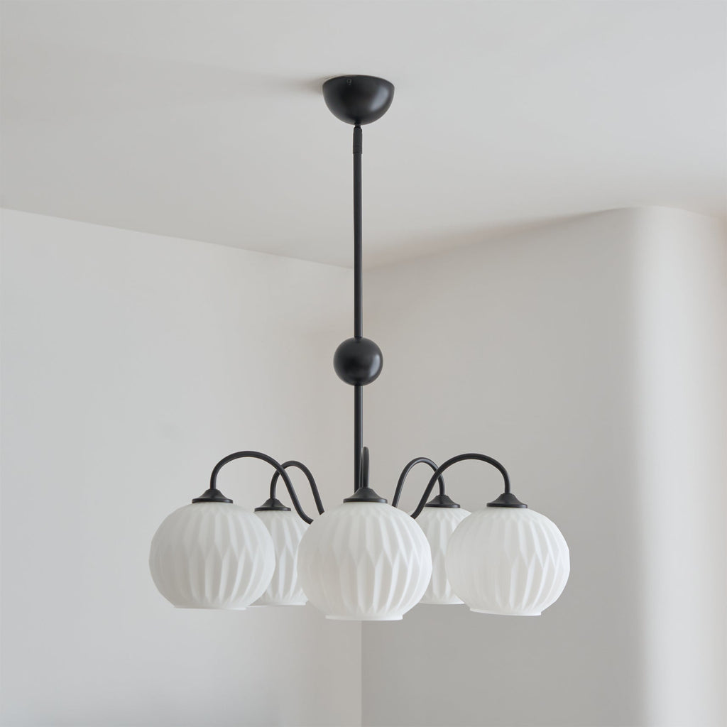Renee Ribbed Glass Branch Chandelier