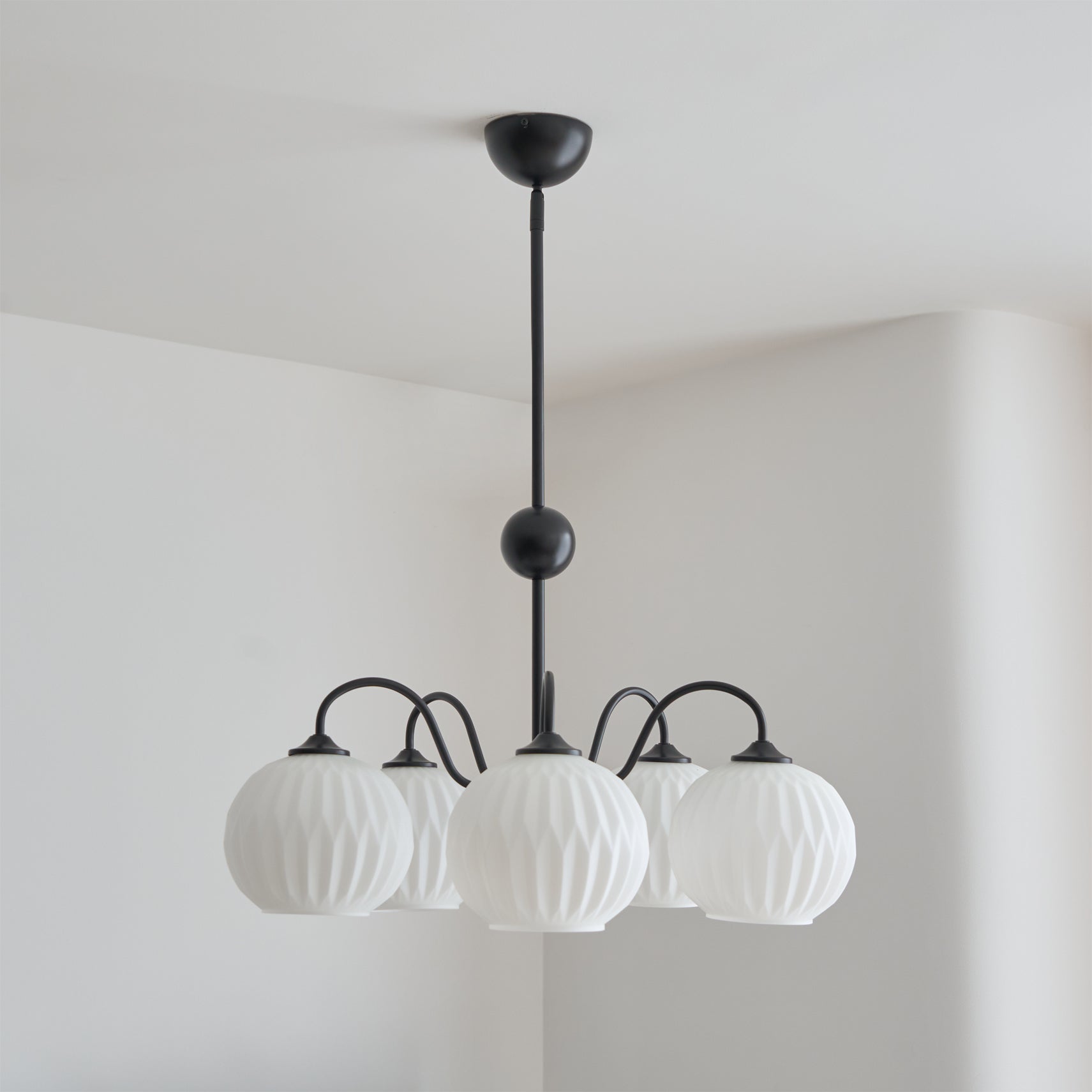 Renee Ribbed Glass Branch Chandelier