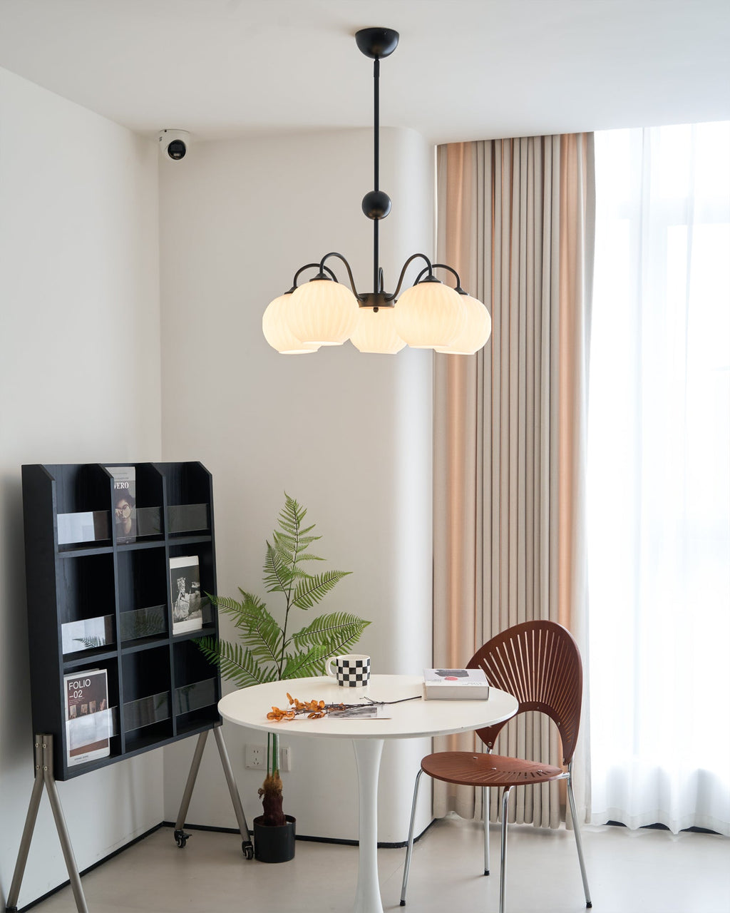 Renee Ribbed Glass Branch Chandelier