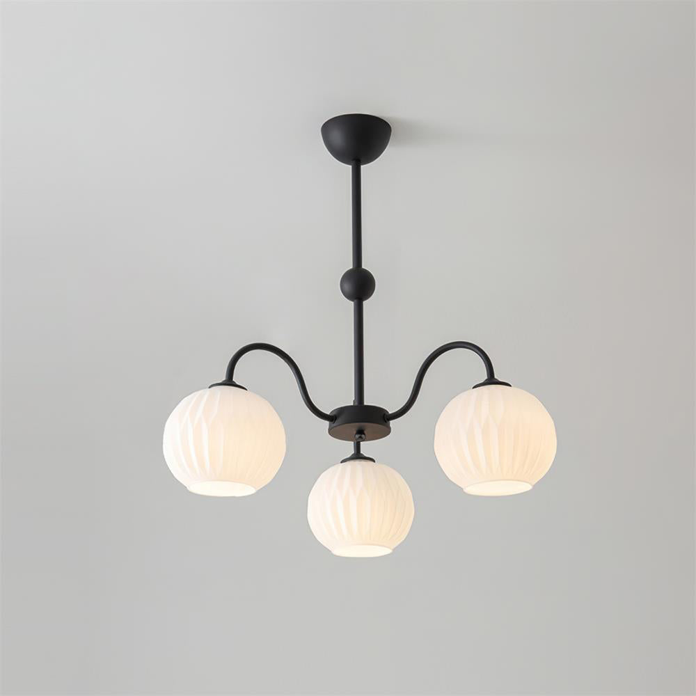 Renee Ribbed Glass Branch Chandelier