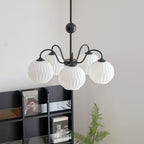 Renee Ribbed Glass Branch Chandelier
