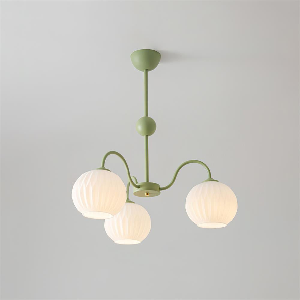 Renee Ribbed Glass Branch Chandelier
