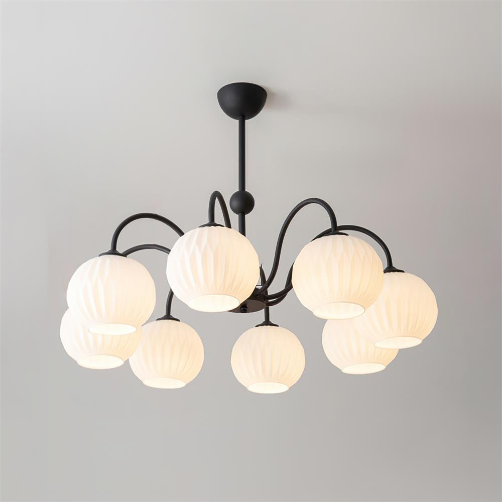 Renee Ribbed Glass Branch Chandelier