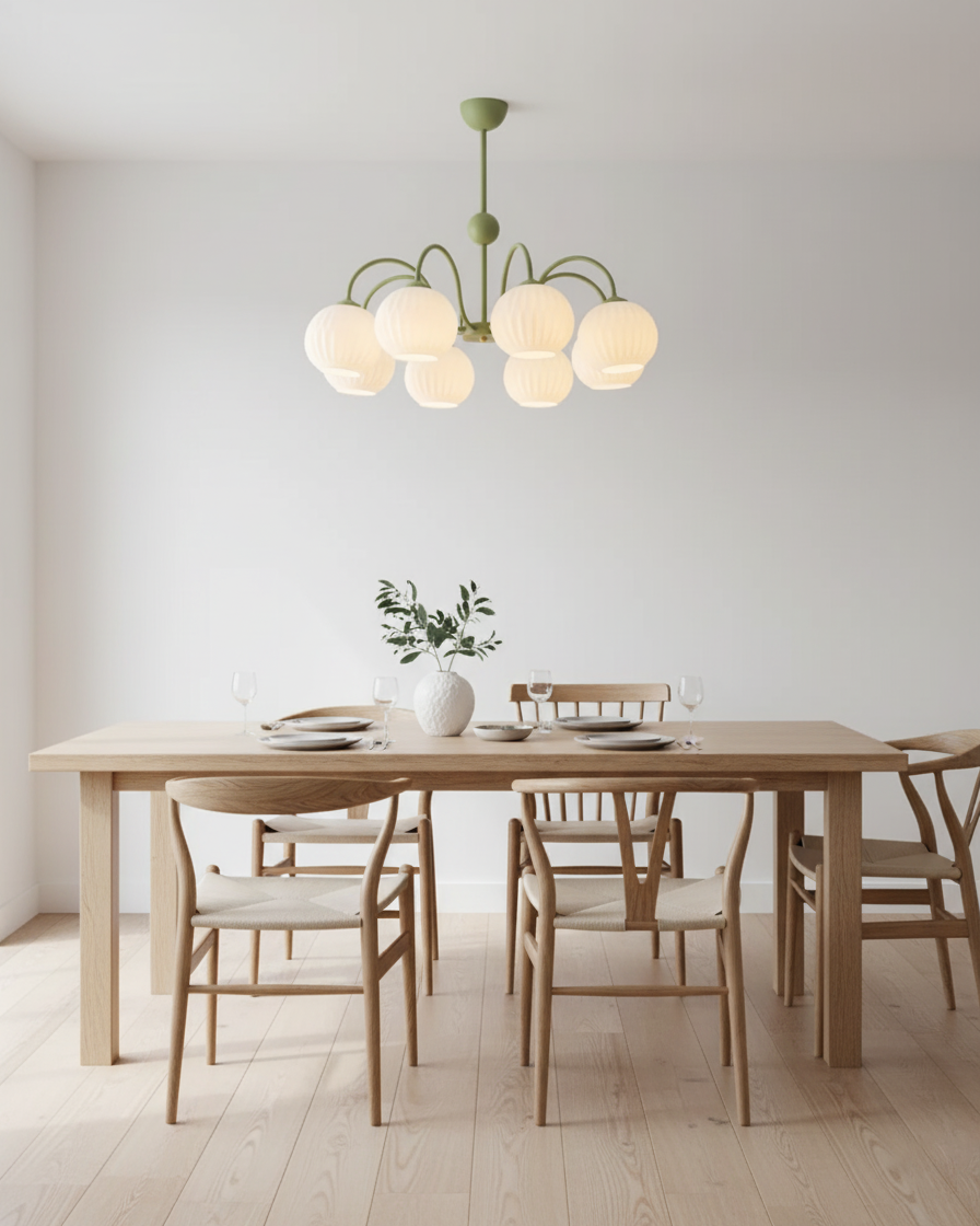 Renee Ribbed Glass Branch Chandelier