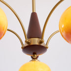 Calliope Vintage Brass Chandelier