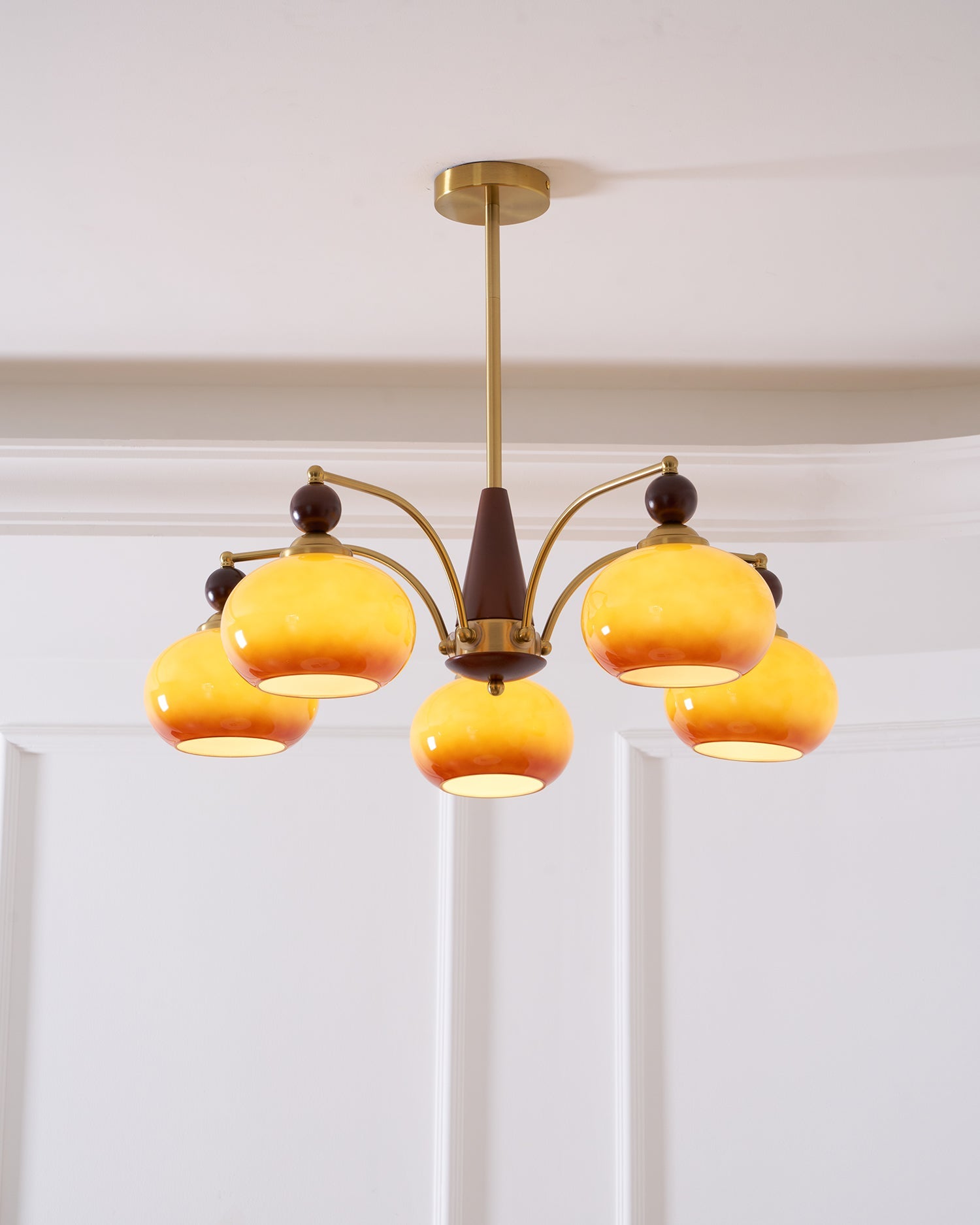 Calliope Vintage Brass Chandelier
