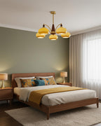 Calliope Vintage Brass Chandelier