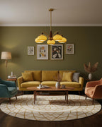 Calliope Vintage Brass Chandelier