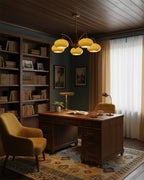 Calliope Vintage Brass Chandelier