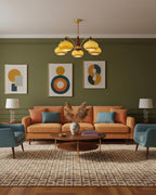 Calliope Vintage Brass Chandelier