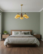 Calliope Vintage Brass Chandelier