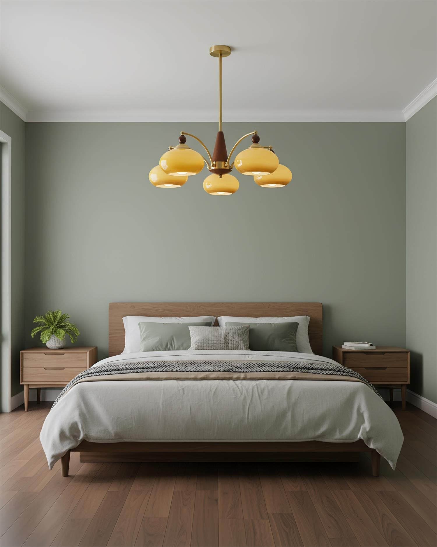 Calliope Vintage Brass Chandelier
