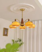 Calliope Vintage Brass Chandelier