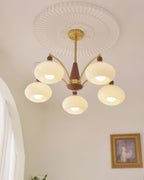 Calliope Vintage Brass Chandelier