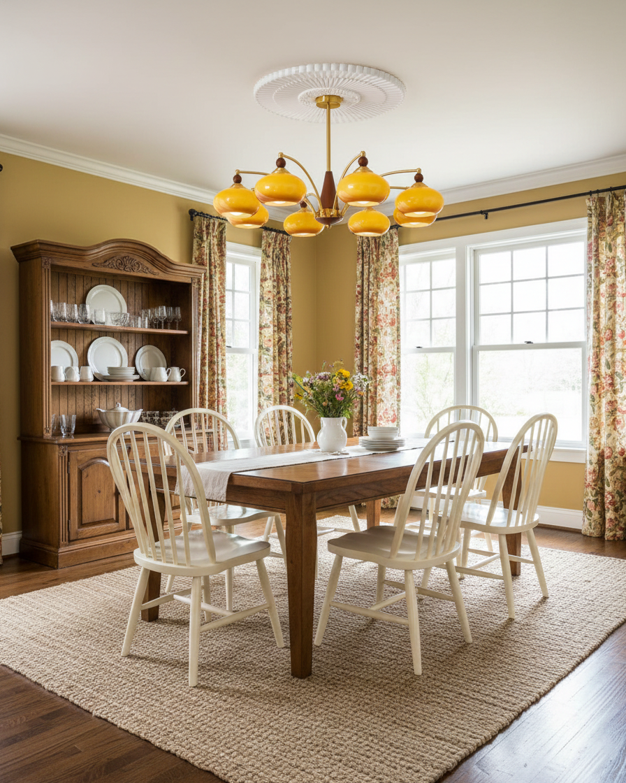Calliope Vintage Brass Chandelier