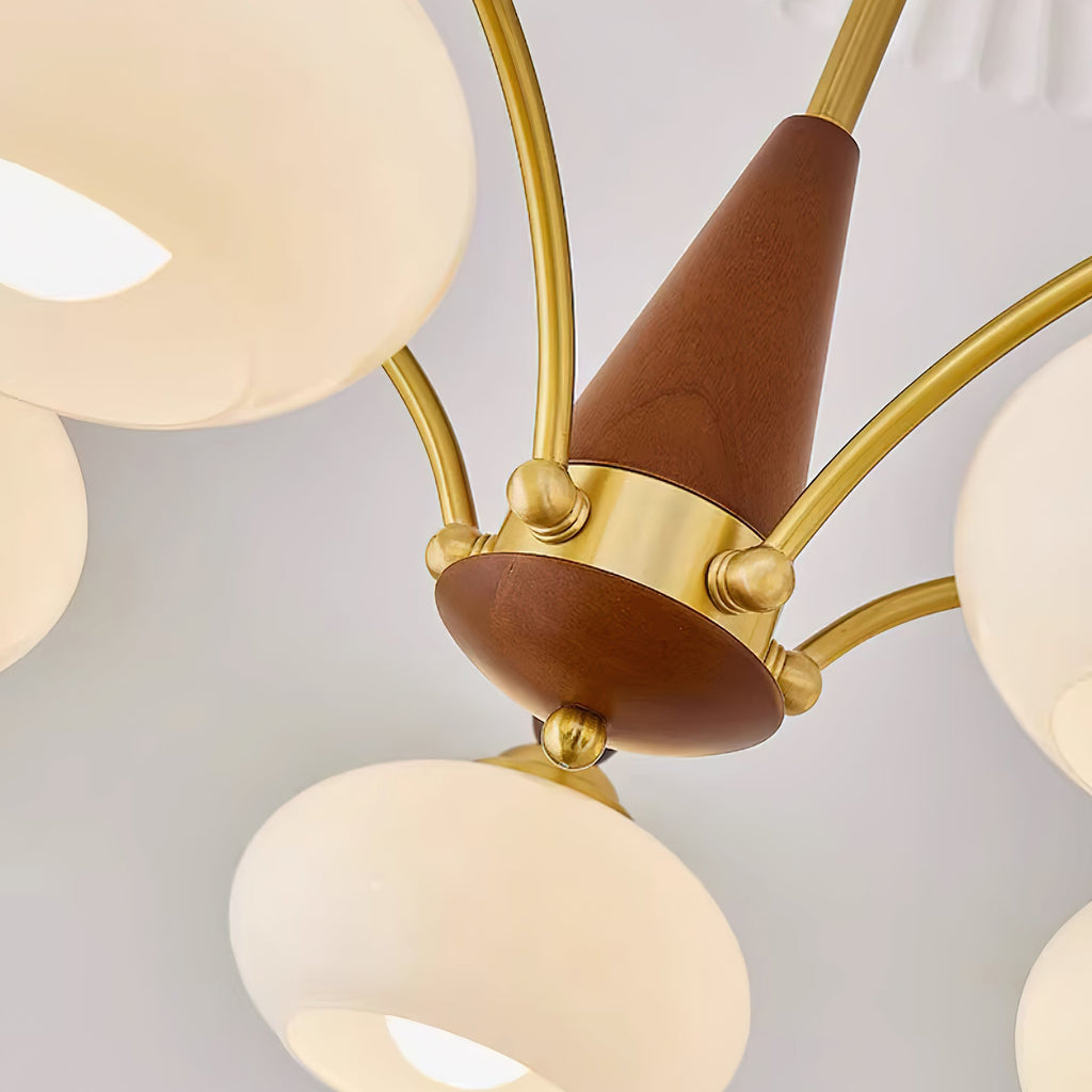 Calliope Vintage Brass Chandelier