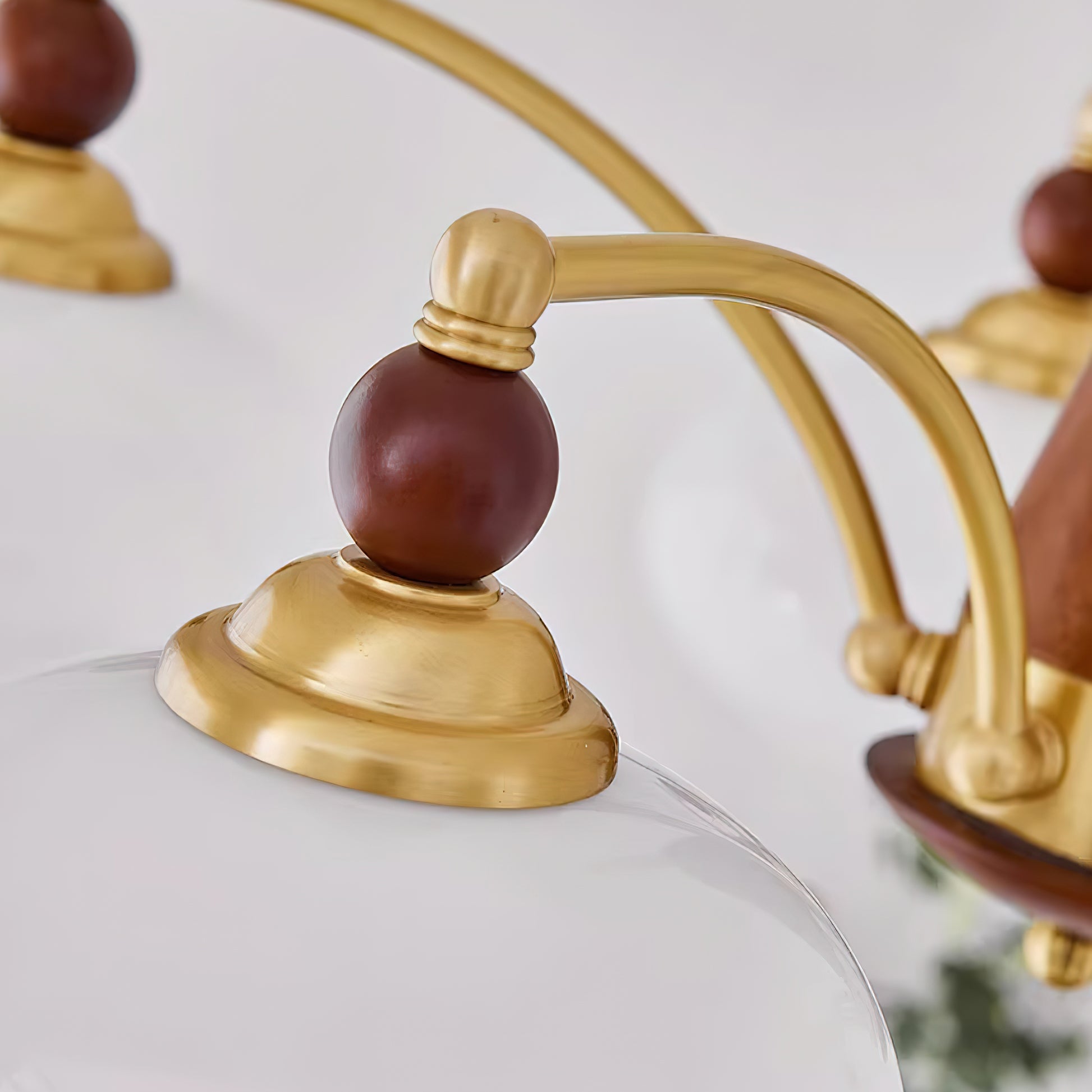 Calliope Vintage Brass Chandelier