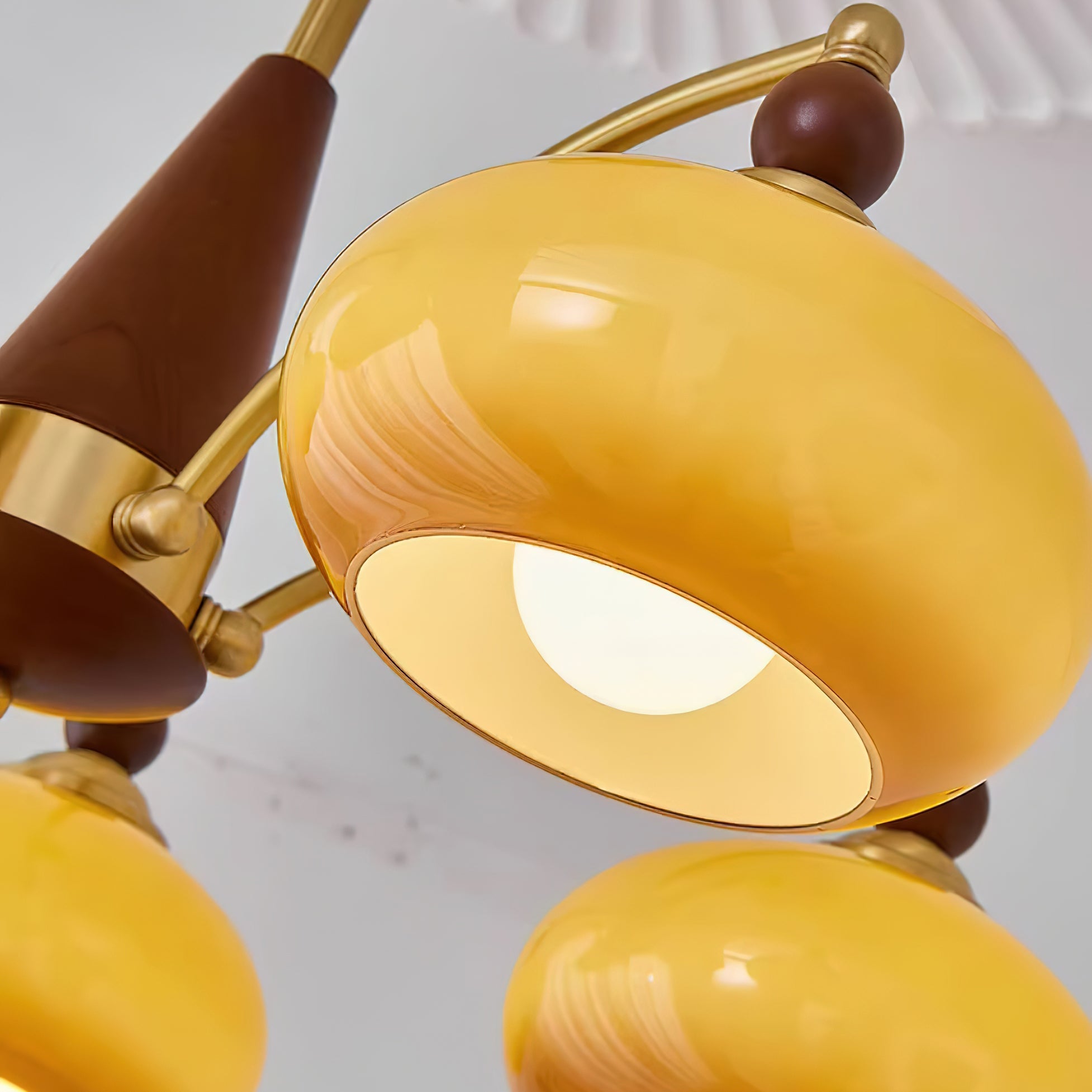 Calliope Vintage Brass Chandelier