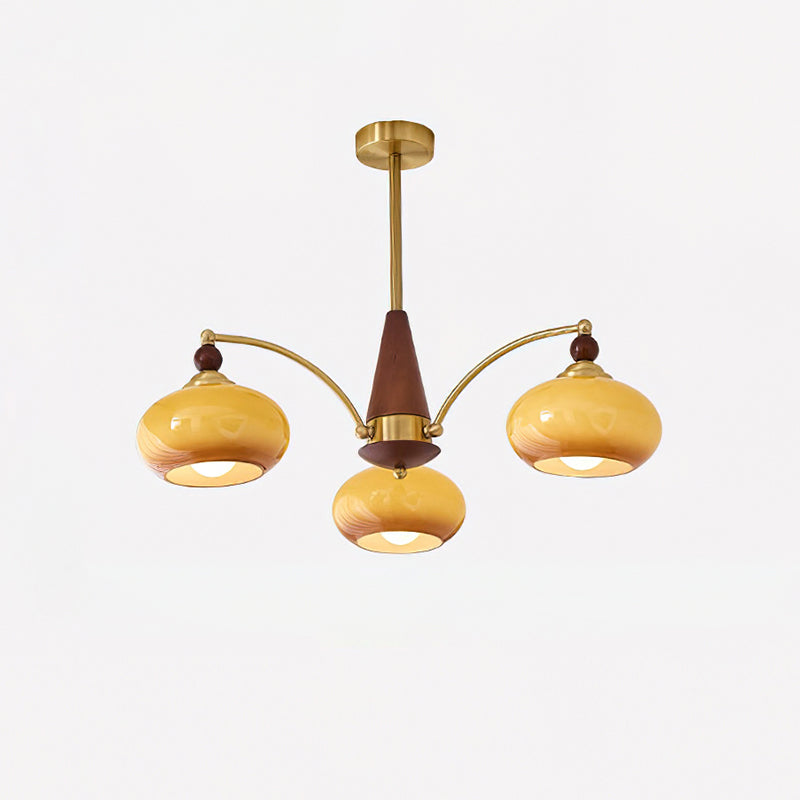 Calliope Vintage Brass Chandelier