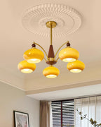 Calliope Vintage Brass Chandelier