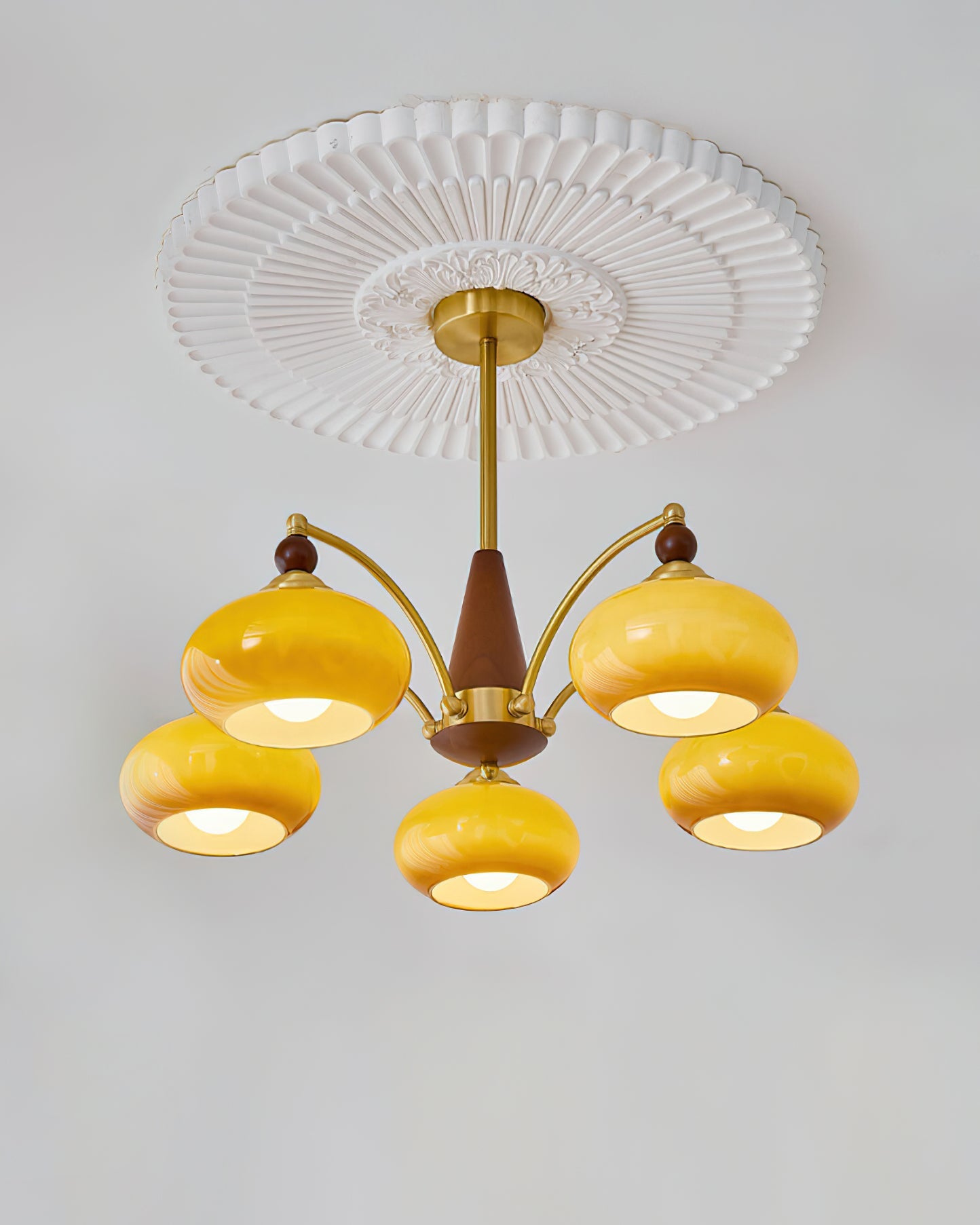 Calliope Vintage Brass Chandelier