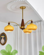 Calliope Vintage Brass Chandelier
