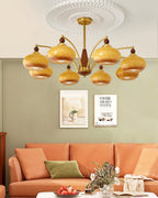 Calliope Vintage Brass Chandelier