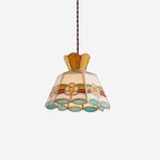 Art Nouveau Stained Glass Pendant Light
