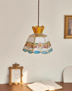 Art Nouveau Stained Glass Pendant Light