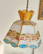 Art Nouveau Stained Glass Pendant Light